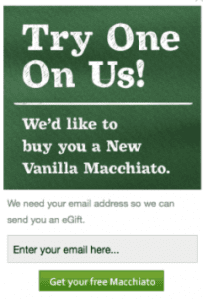 Free Starbucks Vanilla Macchiato