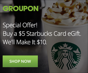 Starbucks Groupon Coupon Deal