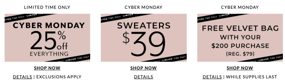 White House Black Market Cyber Monday Coupons - 2021